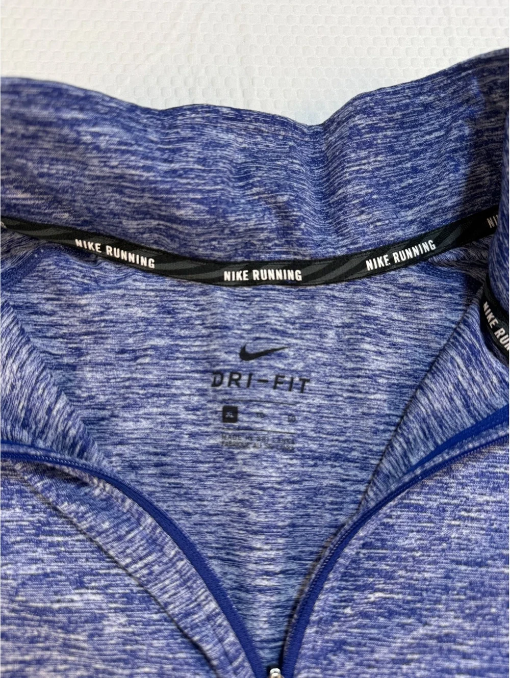 Nike Running Mens XL Dri-FIT Element 1/2 Zip Blue Heather Athletic Pullover